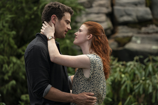 Theo James and Rose Leslie in 'The Time Traveler's Wife' (Macall Polay/HBO)