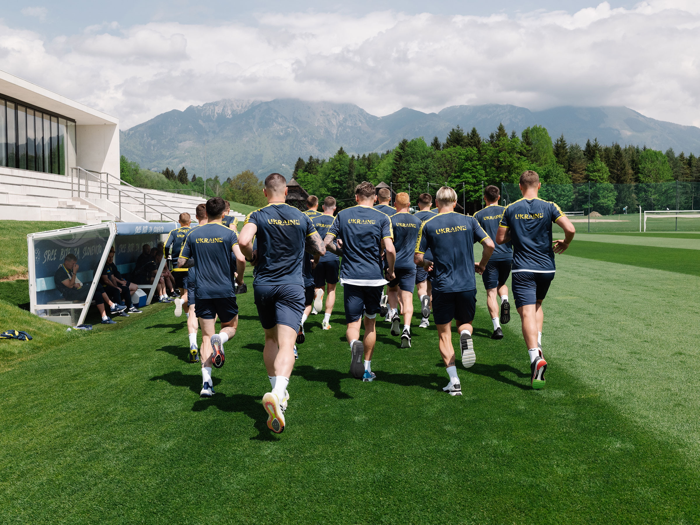 Ukraine’s men’s national soccer team needs to defeat Scotland in a playoff game in Glasgow on June 1 in order to advance to securing a spot in November’s FIFA World Cup in Qatar (Ciril Jazbec for TIME)