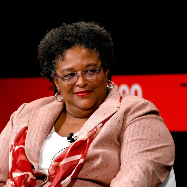 Mia Amor Mottley. the Prime Minister of Barbados, speaks onstage at the TIME100 Summit 2022 at Jazz at Lincoln Center on June 7, 2022 in New York City.