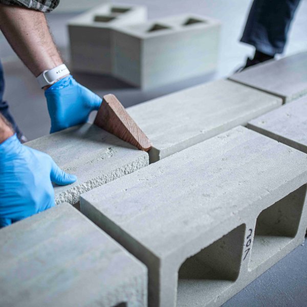 Prometheus Materials' blocks, made from algae-derived cement, will hit the market in 2023.