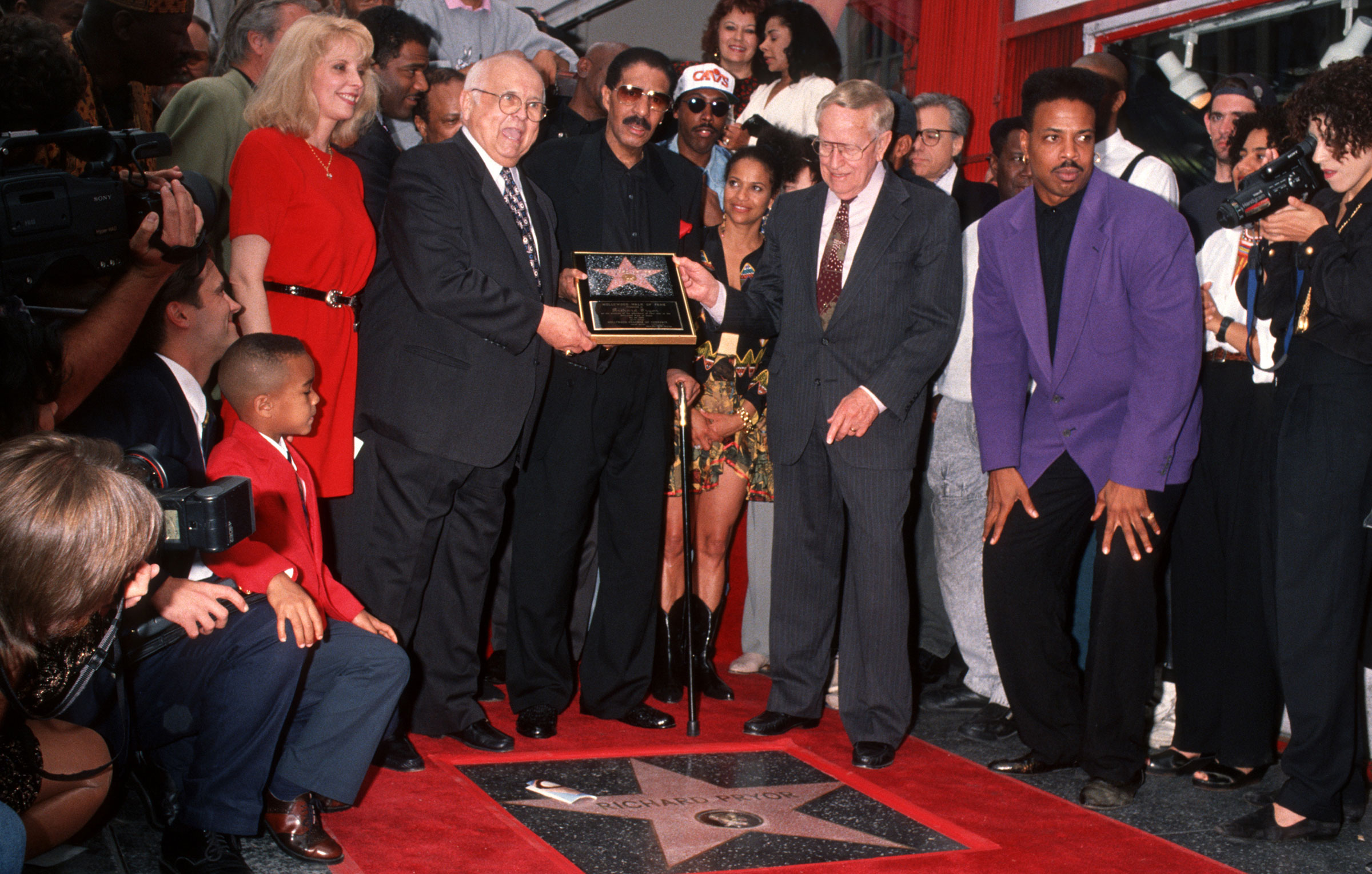 Richard Pryor and guests as Pryor Recieves a Hollywood Star on Walk of Fame at Hollywood Boulevard in Calif., ca. 1993. (Ron Galella—Ron Galella Collection/Getty Images)