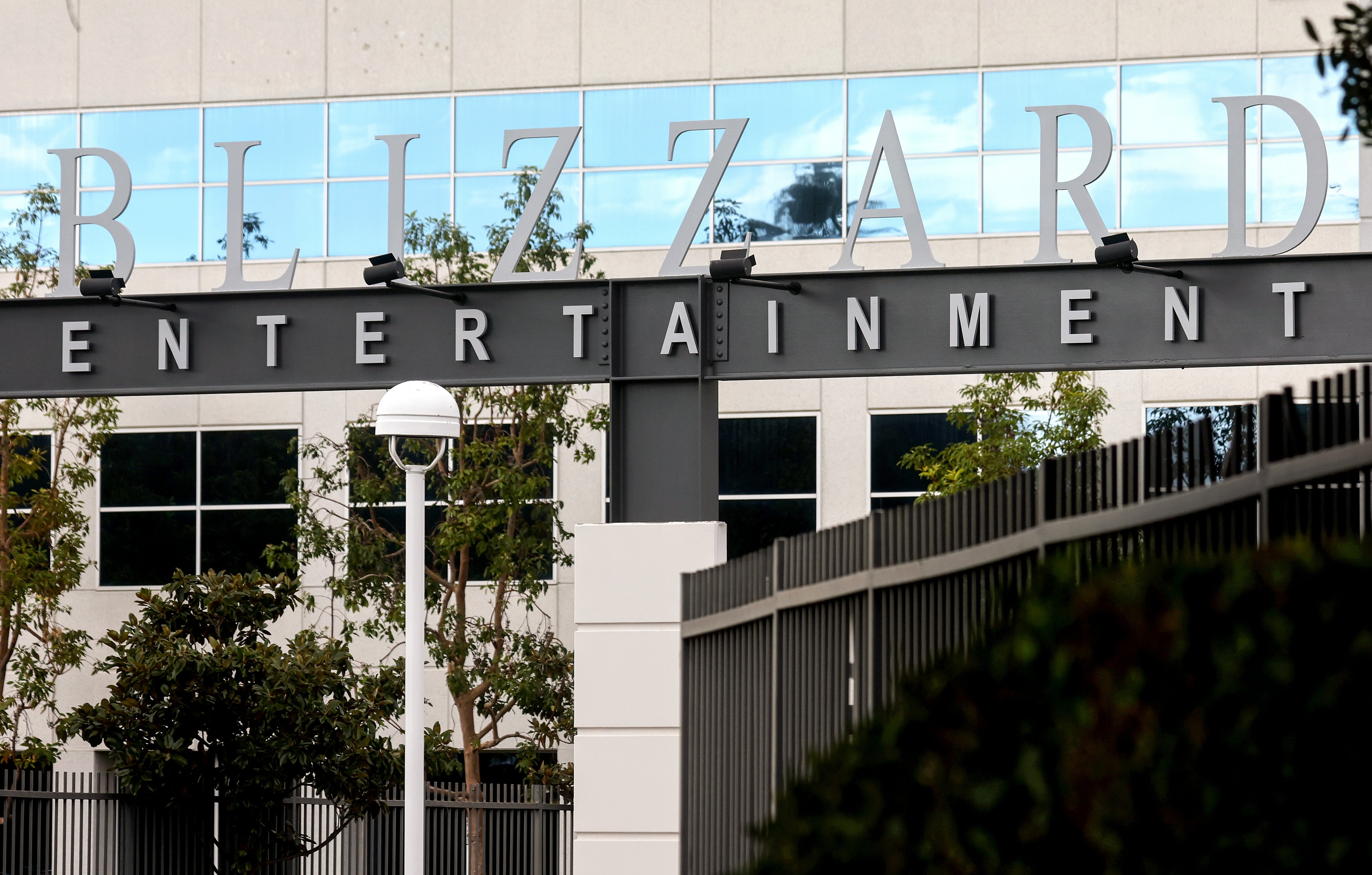 The Blizzard Entertainment campus is shown on January 18, 2022 in Irvine, California. (Mario Tama—Getty Images)