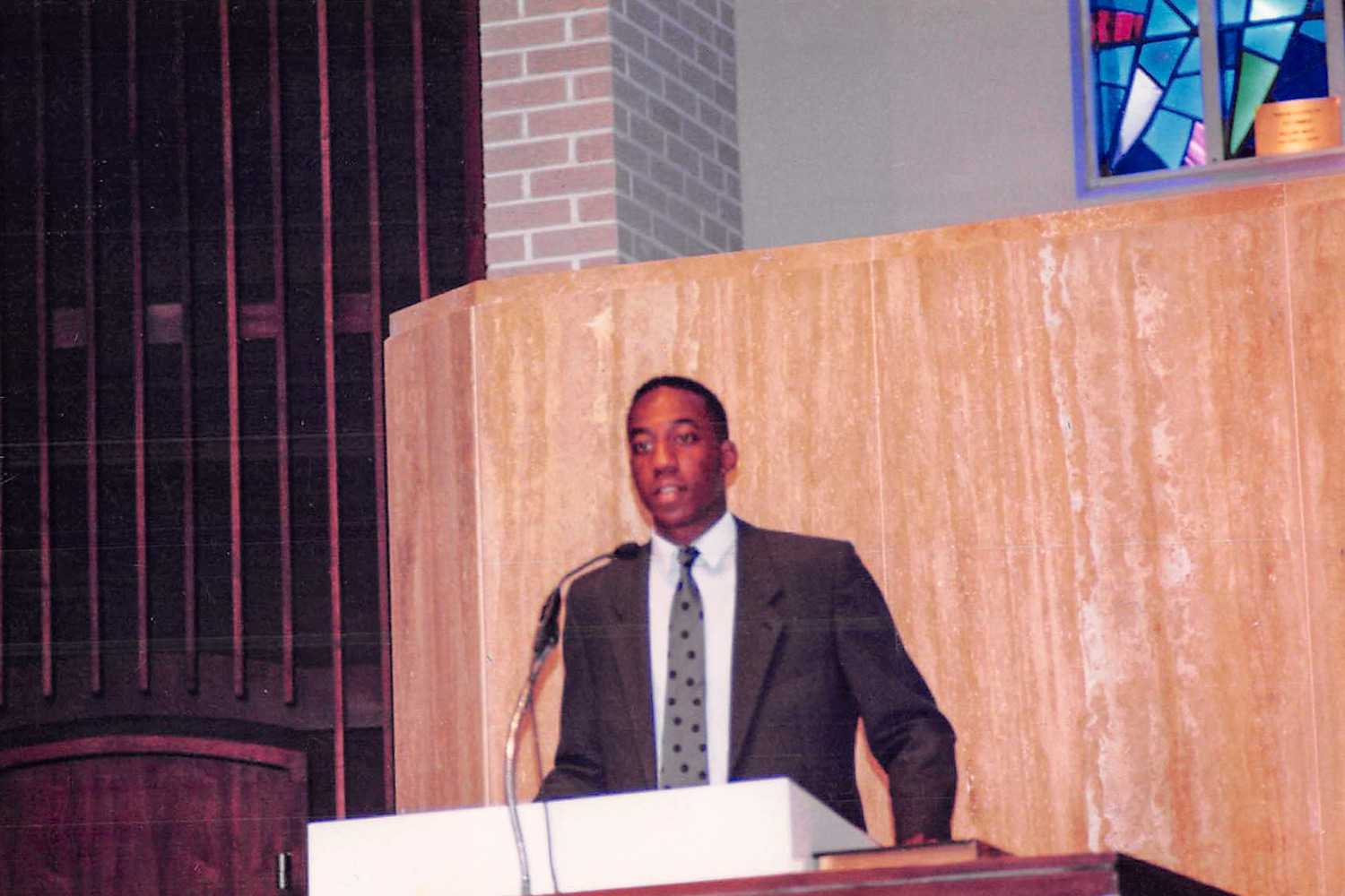 Warnock's early days as a young minister (Courtesy of Senator Raphael Warnock)