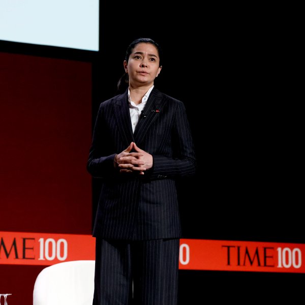 Sevgil Musaieva speaks onstage at the TIME100 Summit 2022 at Jazz at Lincoln Center on June 7, 2022 in New York City.