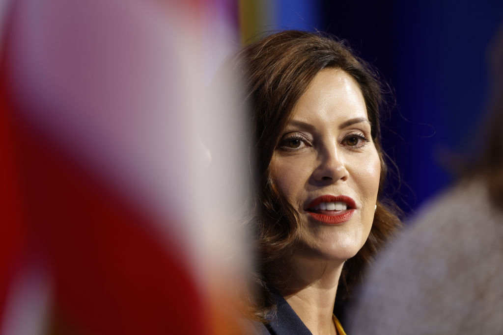Gretchen Whitmer, Governor of Michigan, speaks on a panel during the SelectUSA Investment Summit in National Harbor, Maryland, on June 27, 2022. (Ting Shen—Bloomberg/Getty Images)