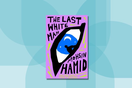 The cover of the The Last White Man on a light blue background
