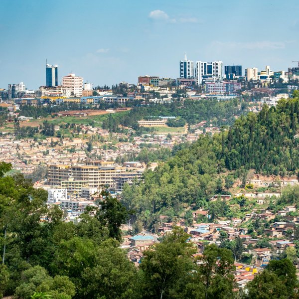 Downtown Kigali, Rwanda.