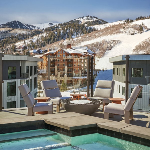The Pool House at Pendry Park City in Park City, Utah.