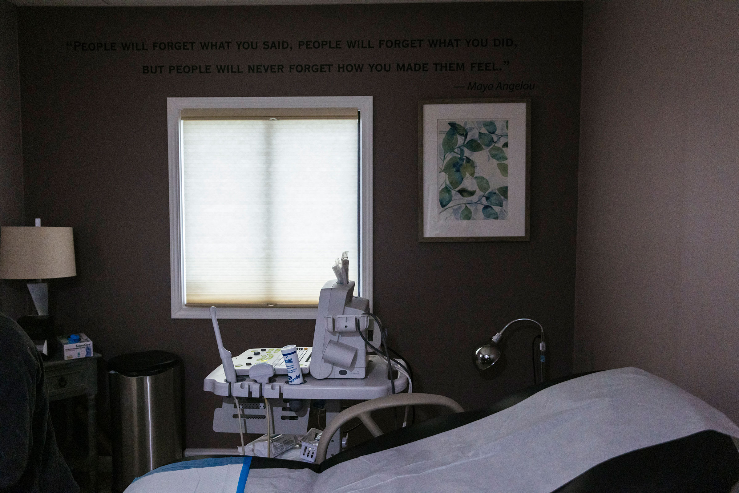 An ultrasound machine sits in a room where at Whole Womans Health of South Bend on Oct. 29, 2021. (Taylor Glascock—The Washington Post/Getty Images)