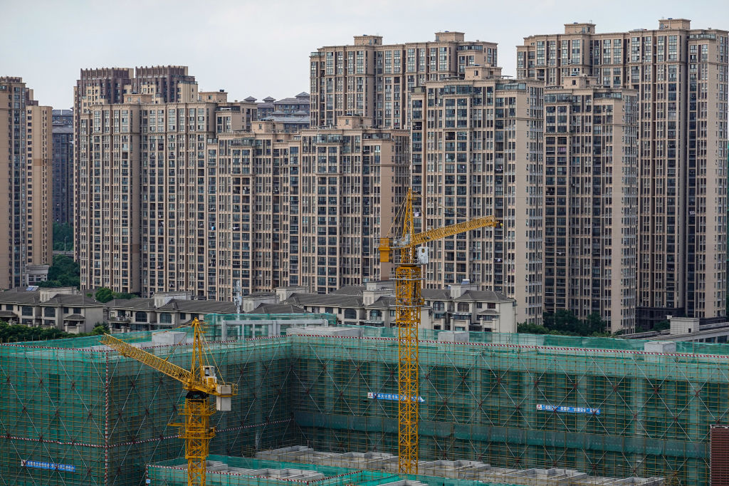 A residential construction site pictured in Changzhou, Jiangsu province, China on June 14, 2022 (Sheldon Cooper—SOPA Images/LightRocket/Getty Images)