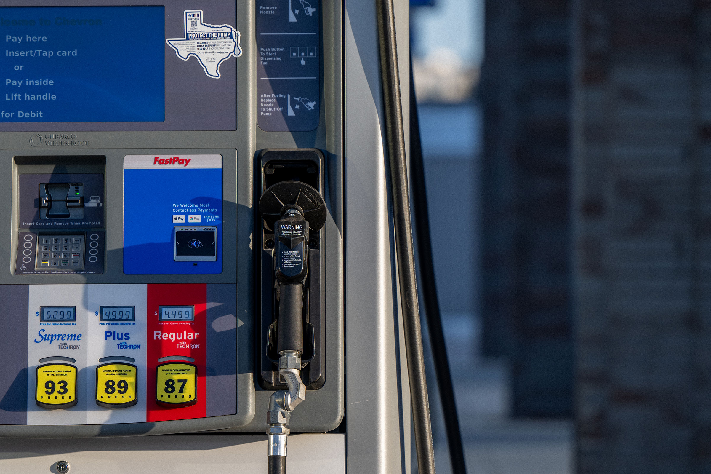 A Chevron gas station is seen in Houston, on July 5, 2022. (Brandon Bell—Getty Images)