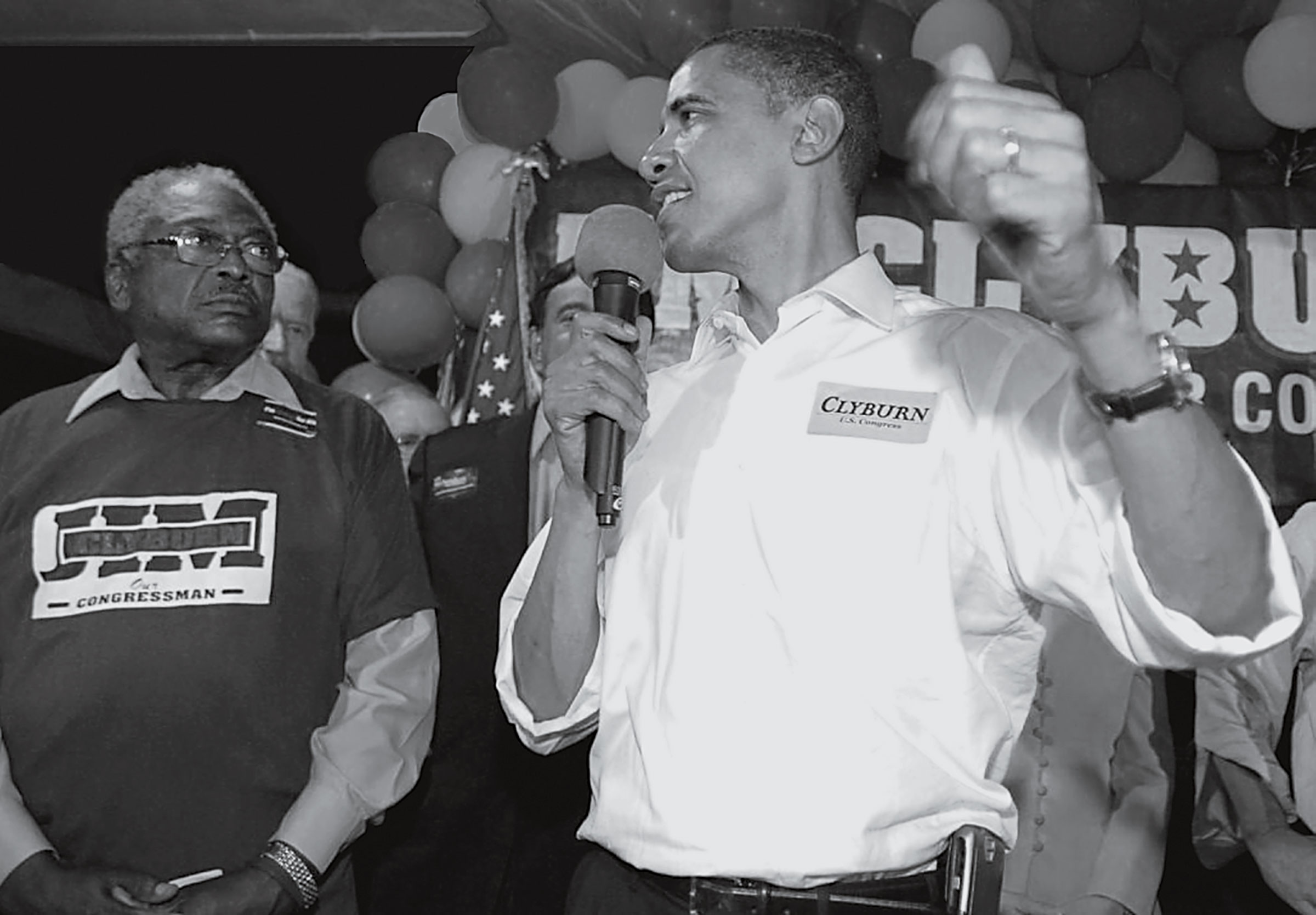 Clyburn helped power Barack Obama, seen here at his 2007 fish fry, to the Democratic nomination and the presidency (Courtesy Friends of Jim Clyburn)