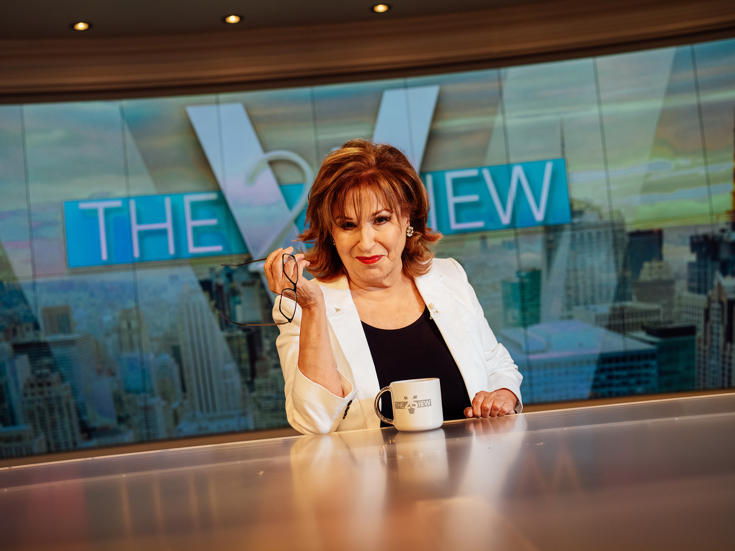 Joy Behar in the studio for The View on May 20, 2022. (Peter Fisher for TIME)