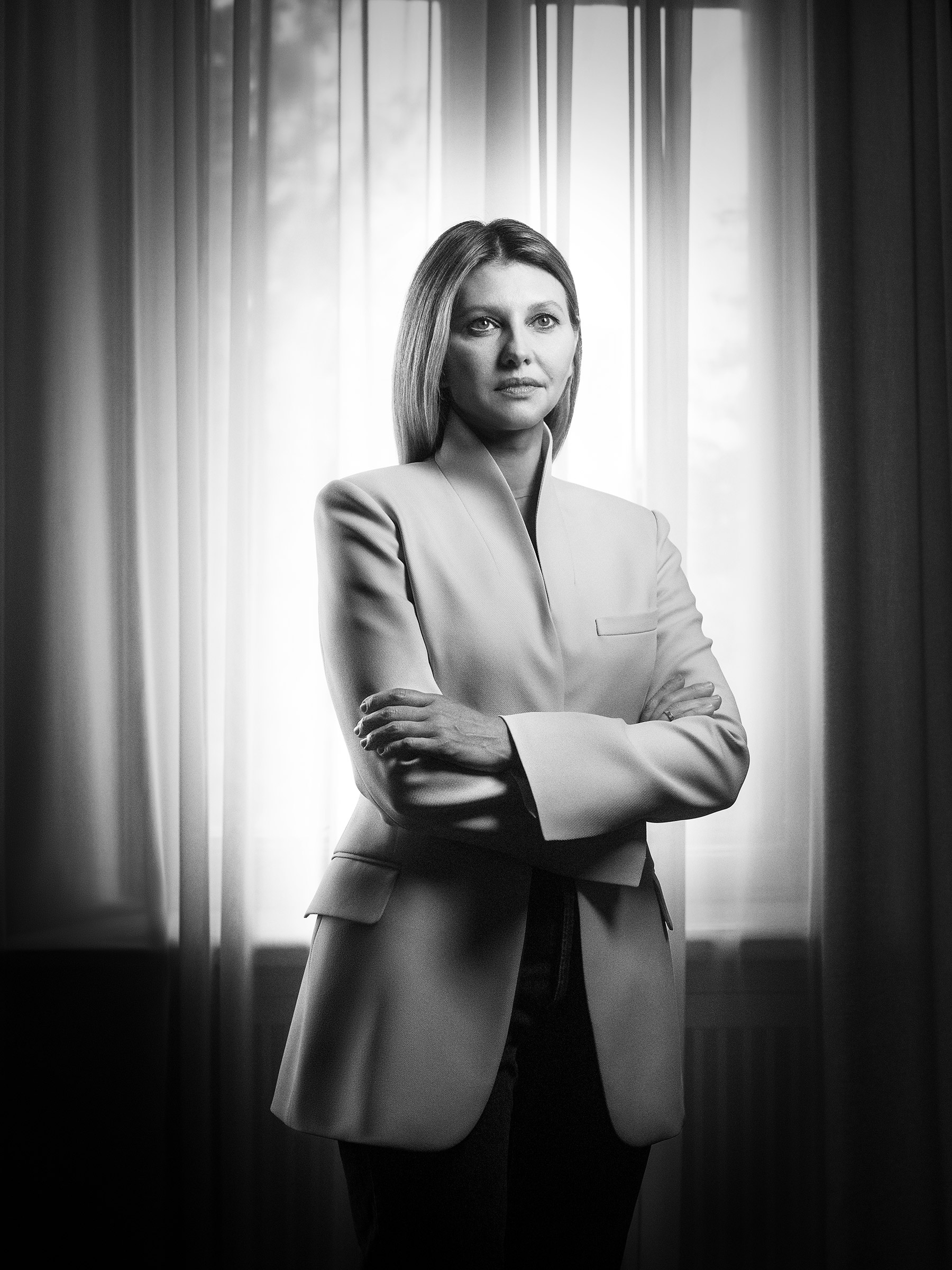 Olena Zelenska in her office at the presidential compound in Kyiv (Alexander Chekmenev for TIME)