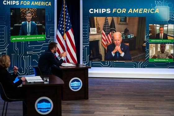 US President Joe Biden Chips Act