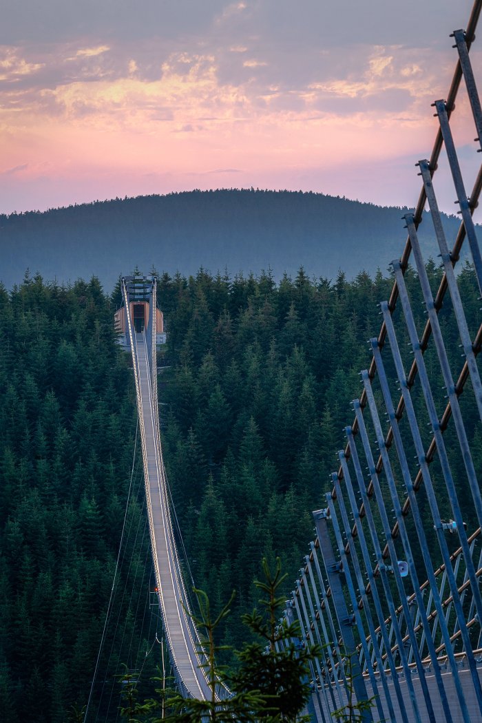 Sky Bridge 721 at the Dolni Morava vacation resort in Czech Republic.