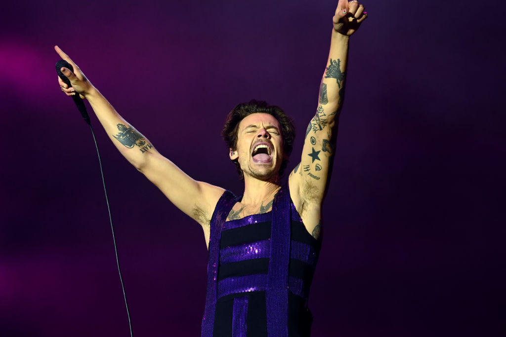 Harry Styles performs during Radio 1's Big Weekend on May 29, 2022 in Coventry, England (Dave J Hogan/Getty Images)