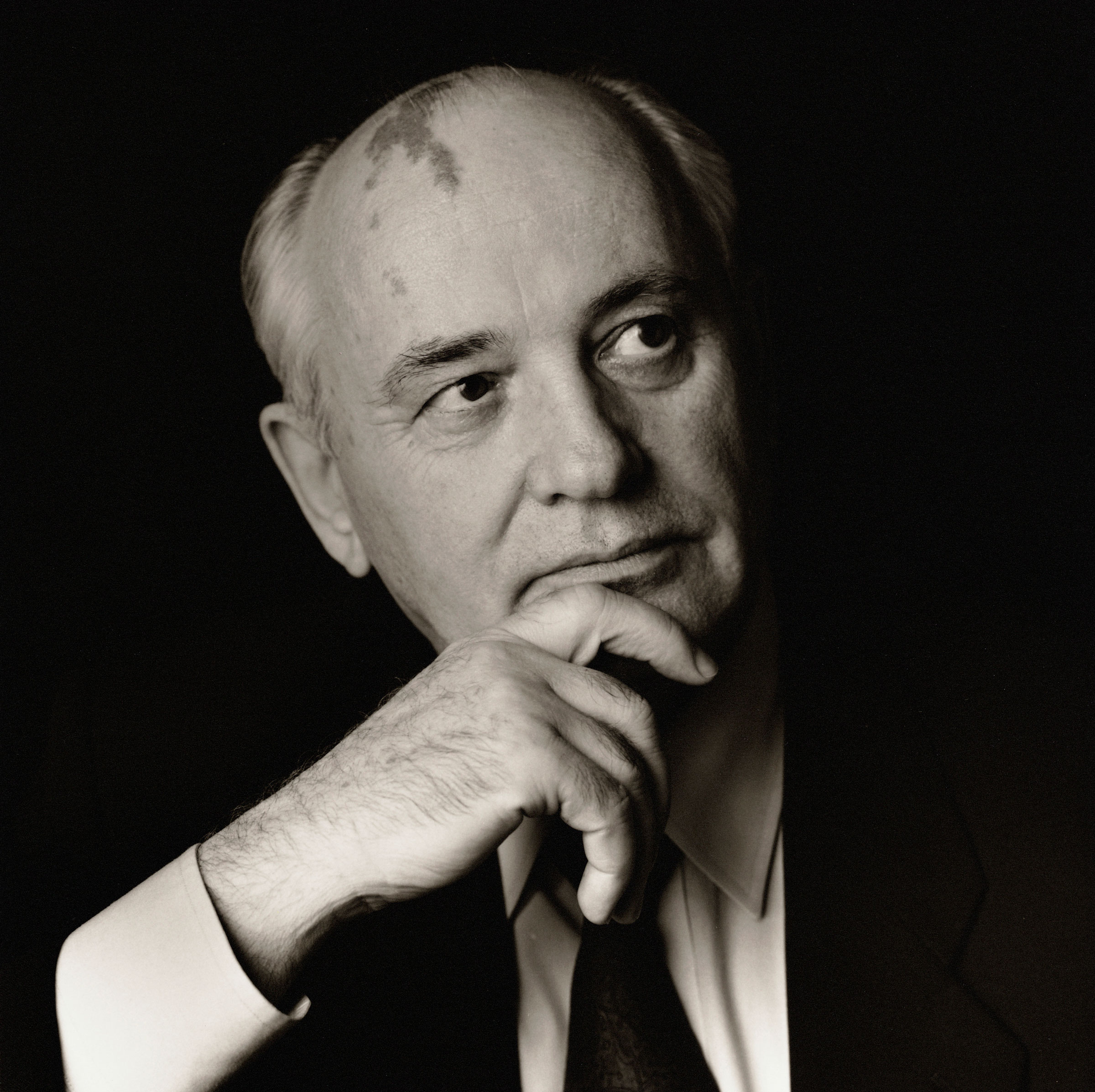 Portrait of Mikhail Gorbachev in 1995