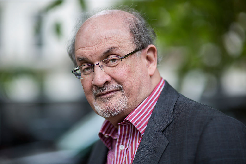 Salman Rushdie, writer, at the Cheltenham Literature Festival in Cheltenham, England, on October 10, 2015. (David Levenson—Getty Images)