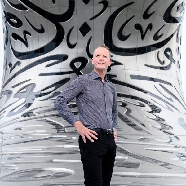 Shaun Killa, design partner at Killa Design, at the Museum of the Future on July 27