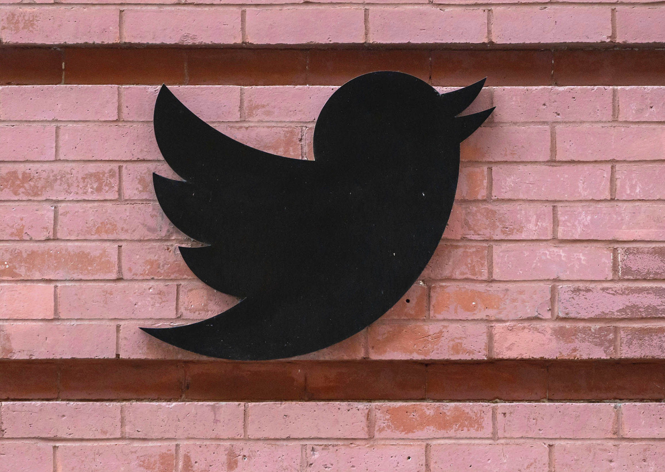 The Twitter logo outside their New York City headquarters in Downtown Manhattan. (AP)