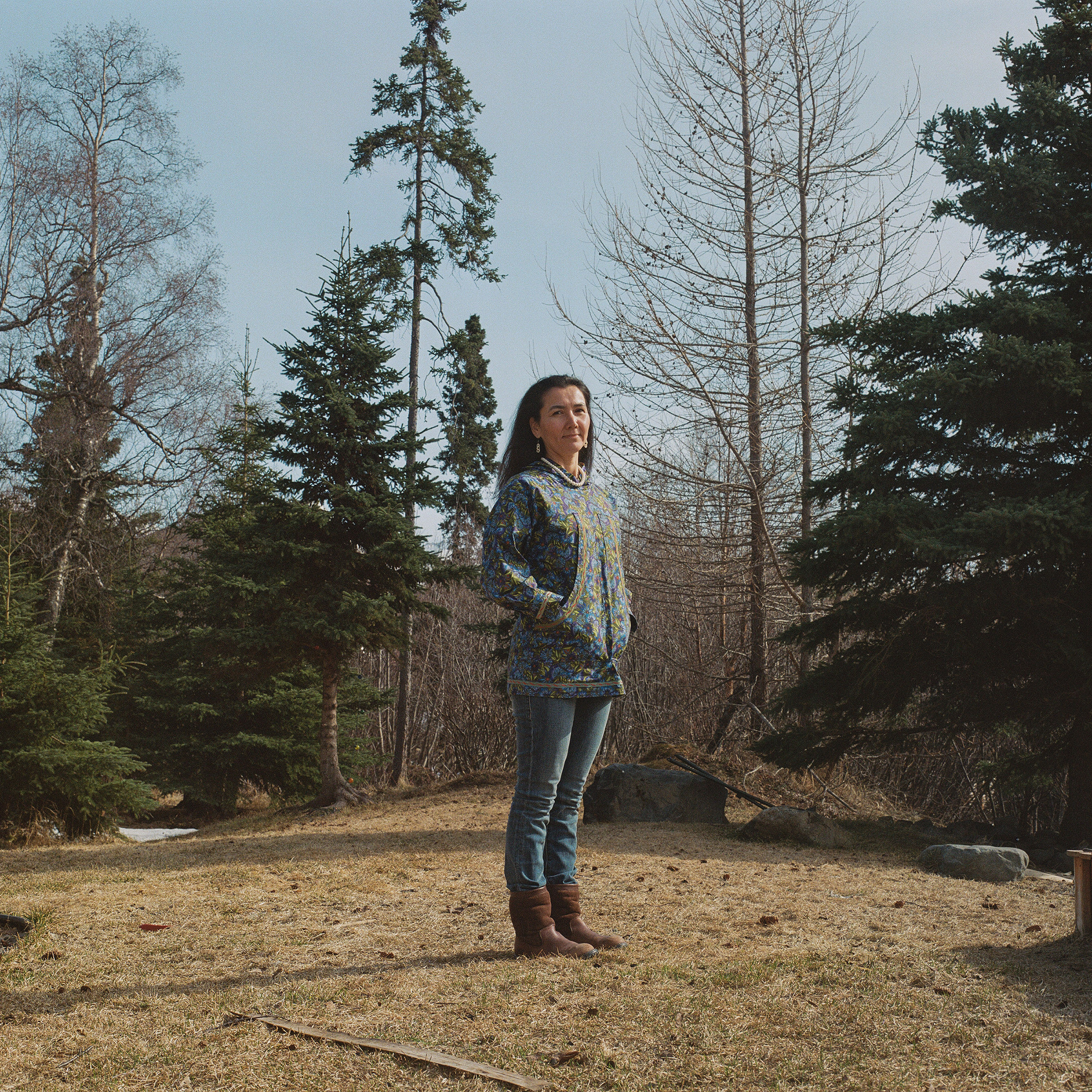 Mary Peltola, a Democrat who spent a decade in the state legislature and is an enrolled member of the Yup’ik tribe, at her home in Anchorage, Alaska on April 13, 2022. (Ash Adams—The New York Times/Redux)