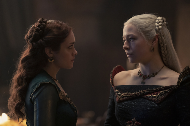 Olivia Cooke, left, and Emma D'Arcy in <i>House of the Dragon</i> (Ollie Upton—HBO)
