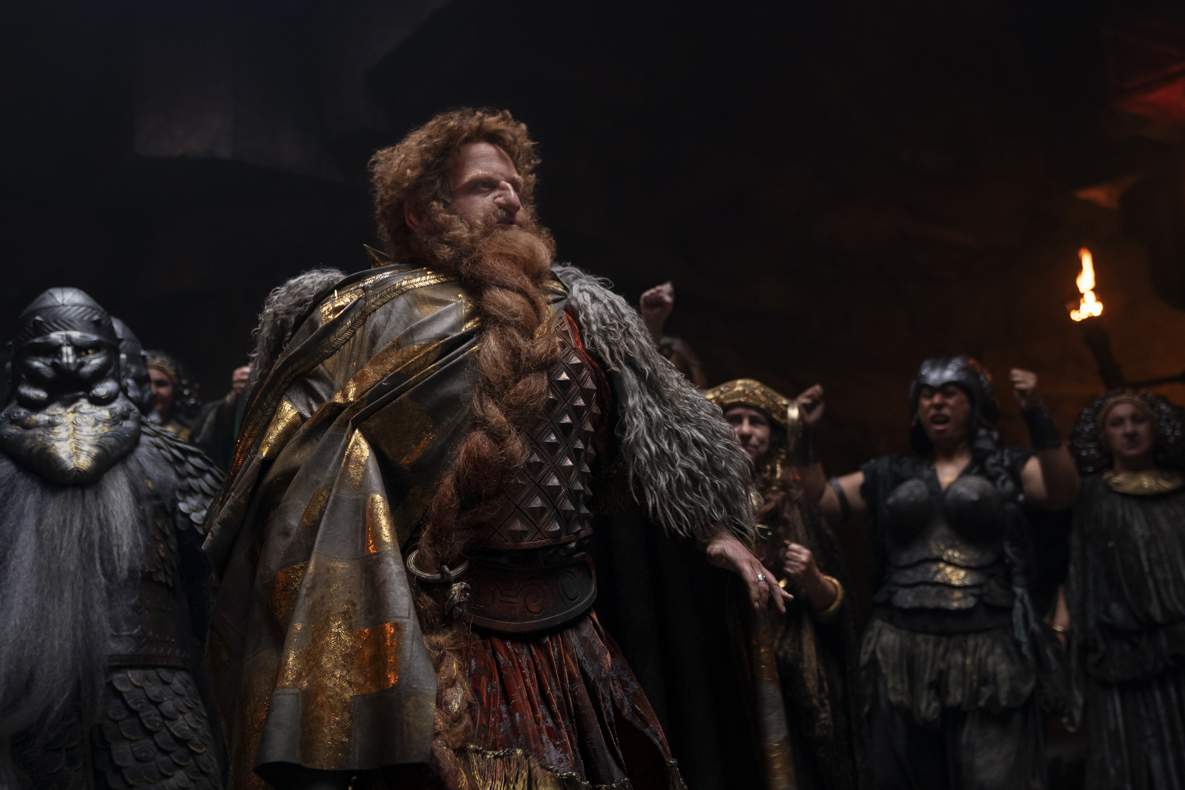 Owain Arthur as Prince Durin in <i>The Rings of Power</i> (Ben Rothstein—Prime Video)