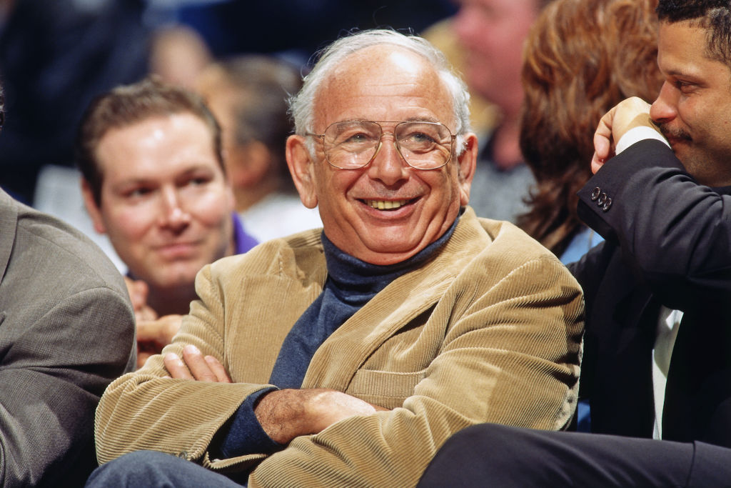Pete Carril of the Sacramento Kings looks on circa 1996 at Arco Arena in Sacramento, Calif. (Rocky Widner/NBAE—Getty Images)