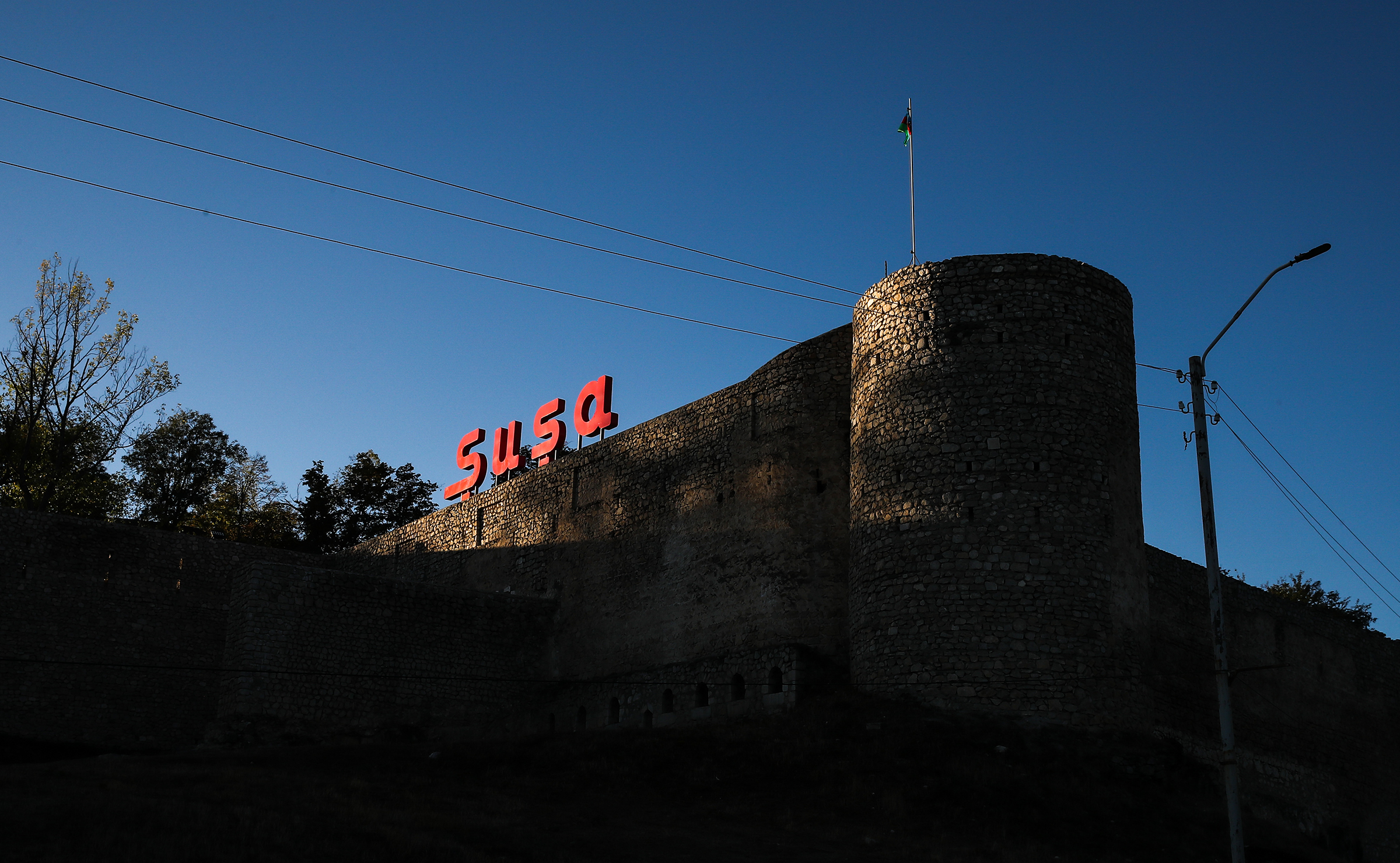 A view of the Shusha Fortress, Sept. 27, 2021. (Valery Sharifulin—TASS/Sipa USA)