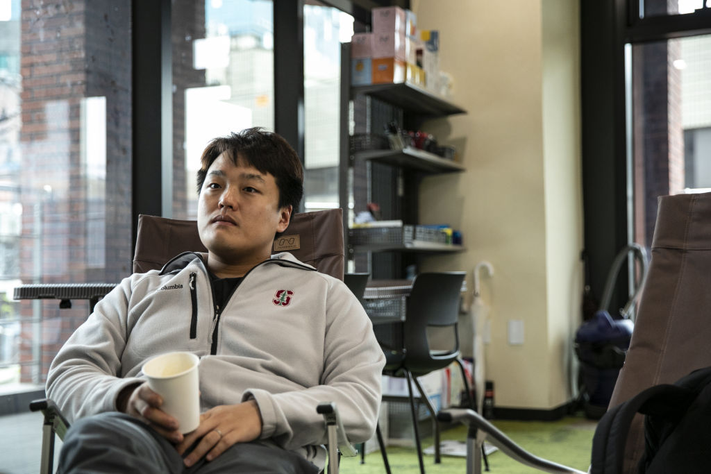 Do Kwon, co-founder and chief executive officer of Terraform Labs, in the company's office in Seoul, South Korea, on April 14, 2022. (Woohae Cho—Bloomberg/Getty Images)
