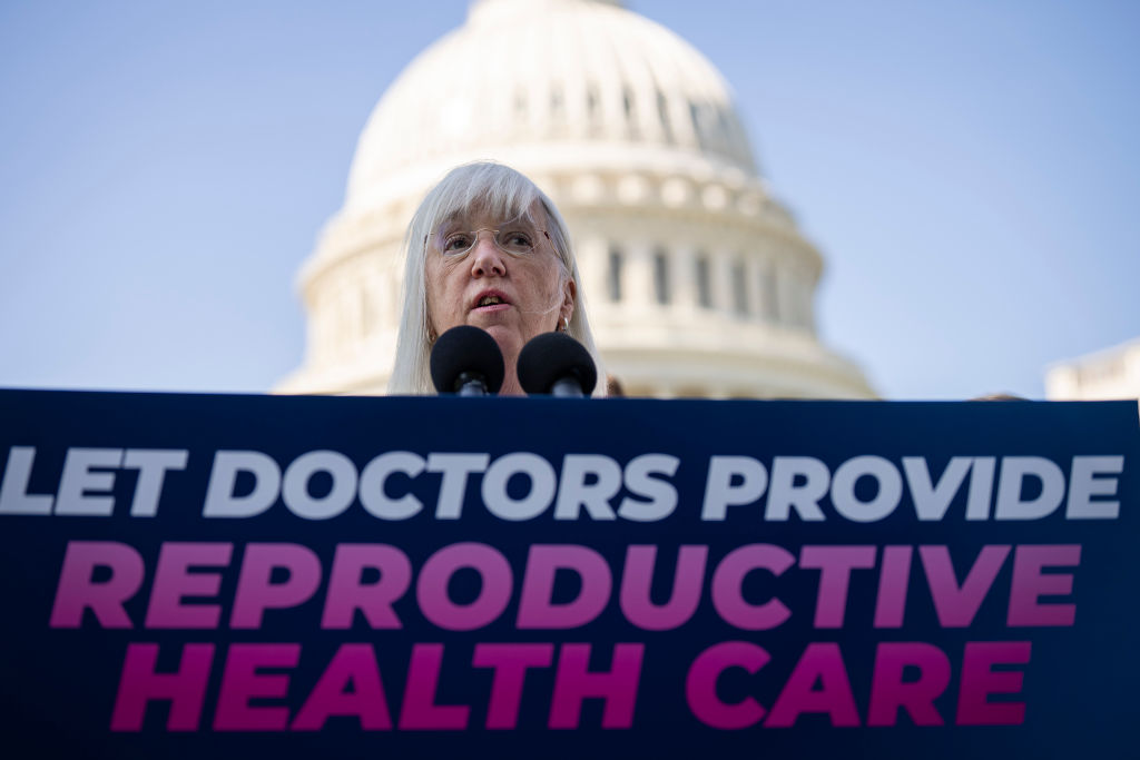 U.S. Sen. Patty Murray (D-OR) speaks about reproductive rights during a news conference outside the U.S. Capitol August 2, 2022 in Washington, DC. (Drew Angerer—Getty Images)