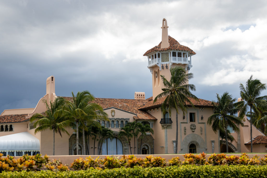 Mar-a-Lago is seen August 16, 2022 a week after the FBI searched the home of former President Trump, in Palm Beach, Florida. (Nathan Posner—Anadolu Agency/ Getty Images)