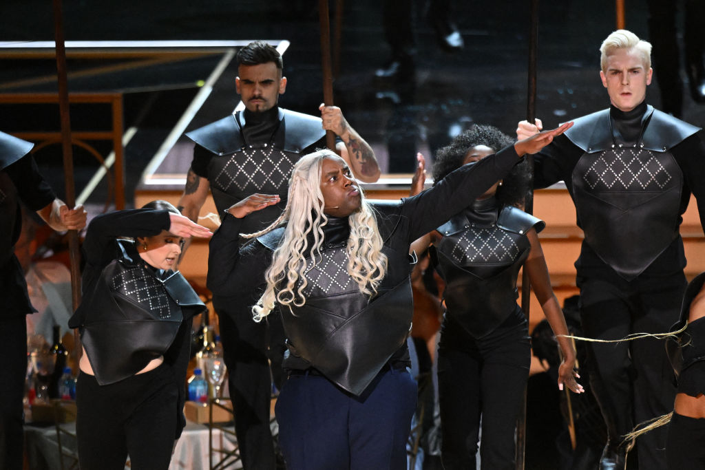 Kenan Thompson onstage during the 74th Emmy Awards at (Patrick T. FALLON—AFP via Getty Images)