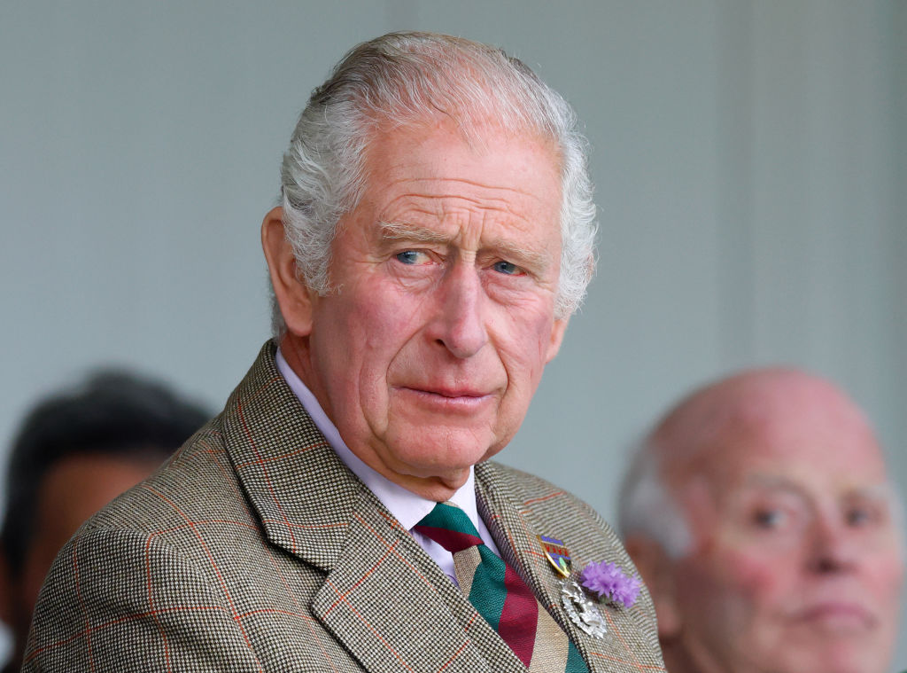 Prince Charles, Prince of Wales, attends the Braemar Highland Gathering at The Princess Royal and Duke of Fife Memorial Park on Sept. 3, 2022 in Braemar, Scotland. Charles became King Charles III on Sept. 8 following the death of his mother, Queen Elizabeth II. (Max Mumby—Indigo/Getty Images)