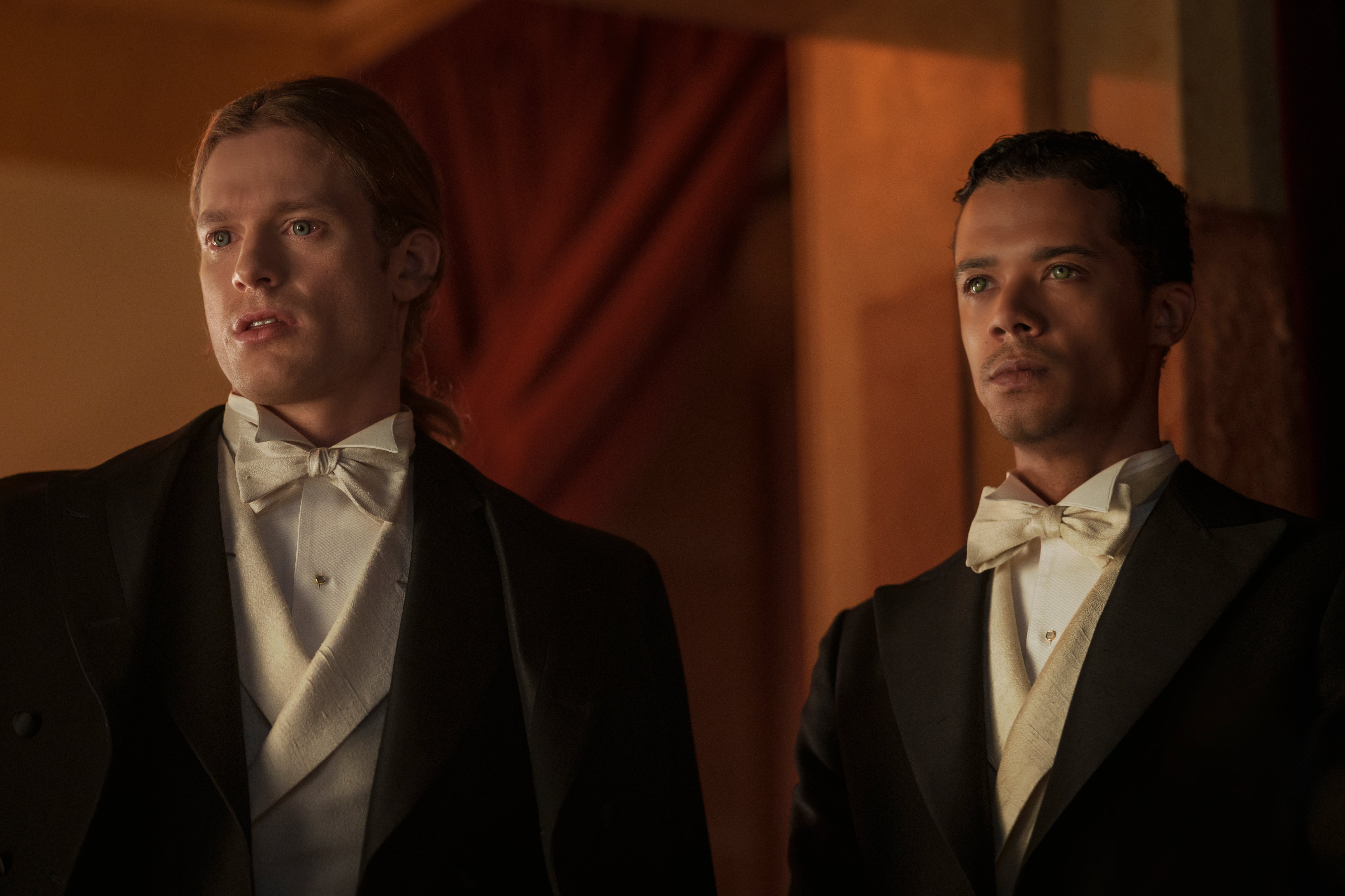 Sam Reed, left, and Jacob Anderson in Anne Rice's Interview with the Vampire (Michelle K. Short—Sony Pictures)
