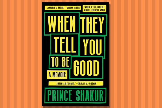 The cover of 'When They Tell You to Be Good': a black background with yellow block text