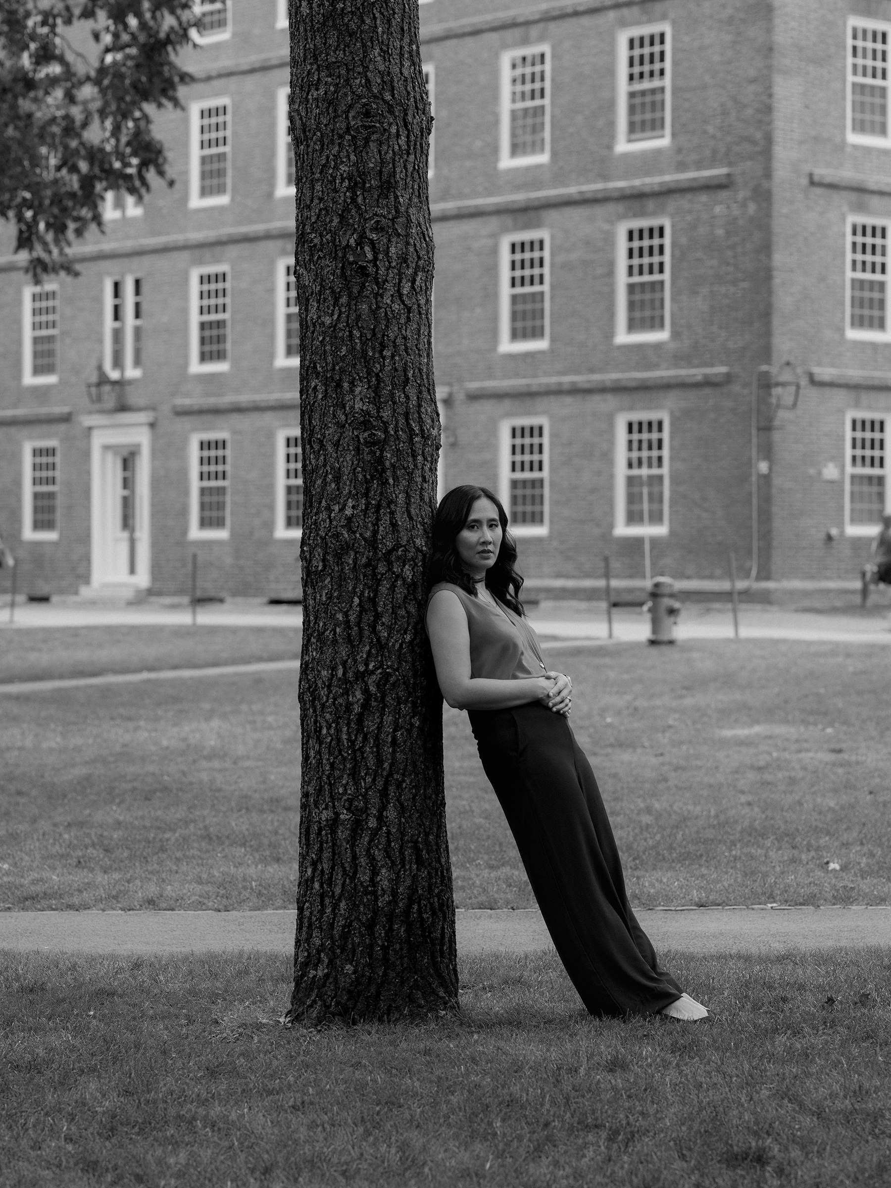 Author Celeste Ng on Harvard's campus in Cambridge, Mass. (Allie Leepson + Jesse McClary for TIME)