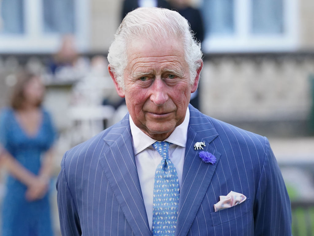 Prince Charles, Prince of Wales attends the "A Starry Night In The Nilgiri Hills" event hosted by the Elephant Family in partnership with the British Asian Trust at Lancaster House on July 14, 2021 in London, England. The event is the finale of "CoExistence", a campaign by wildlife conservation charity Elephant Family. (Jonathan Brady–WPA Pool/Getty Images)
