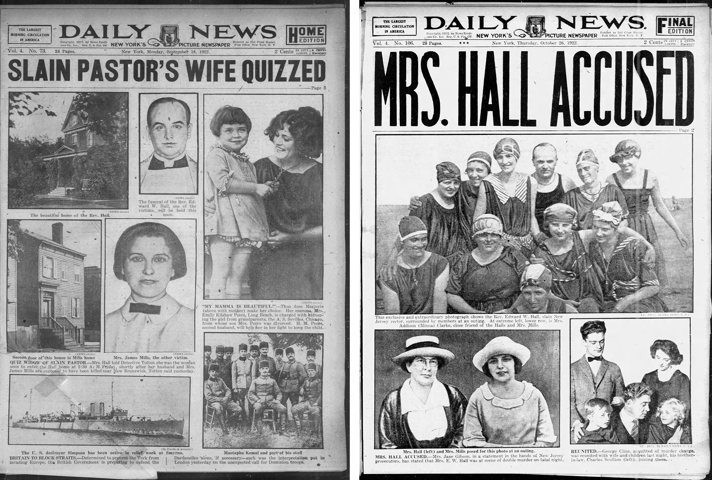 two covers from the Daily News