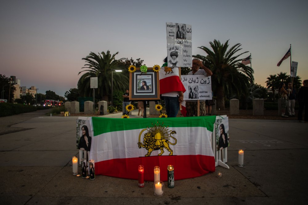 Los Angeles Rally Held In Support Of Zhina Amini