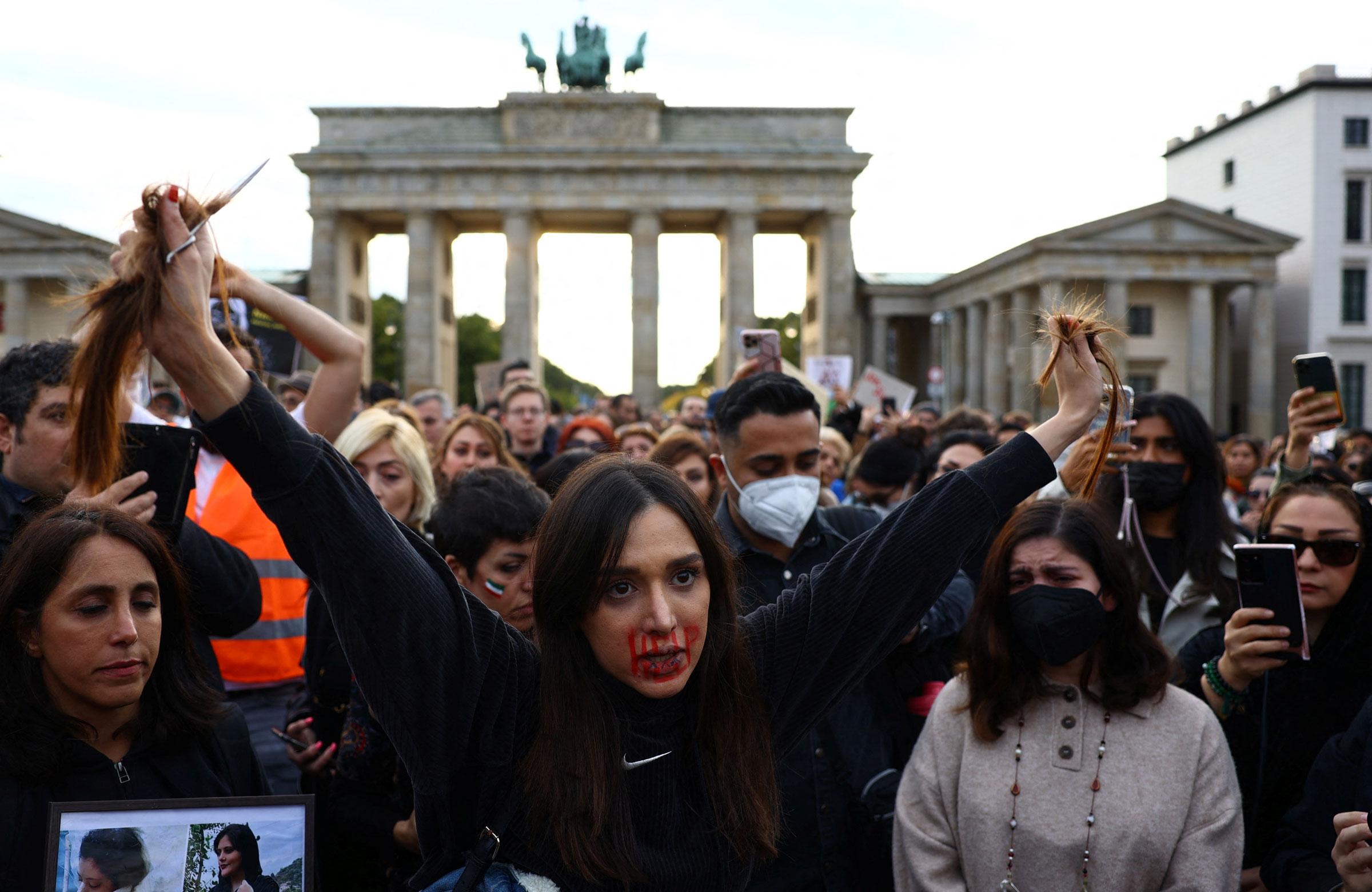 Protest over the death of Iranian woman Mahsa Amini in Berlin