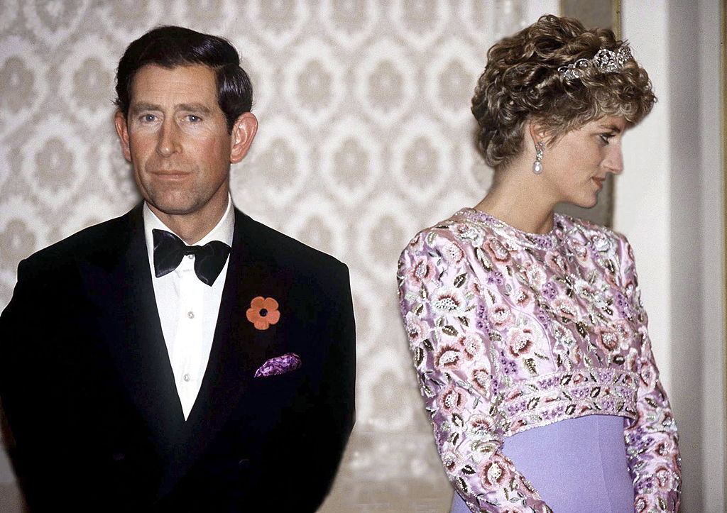 Prince Charles and Princess Diana attend a presidential banquet at the Blue House on November 3, 1992 in Seoul, South Korea, on their last official trip together.  (Tim Graham Photo Library—Getty Images)