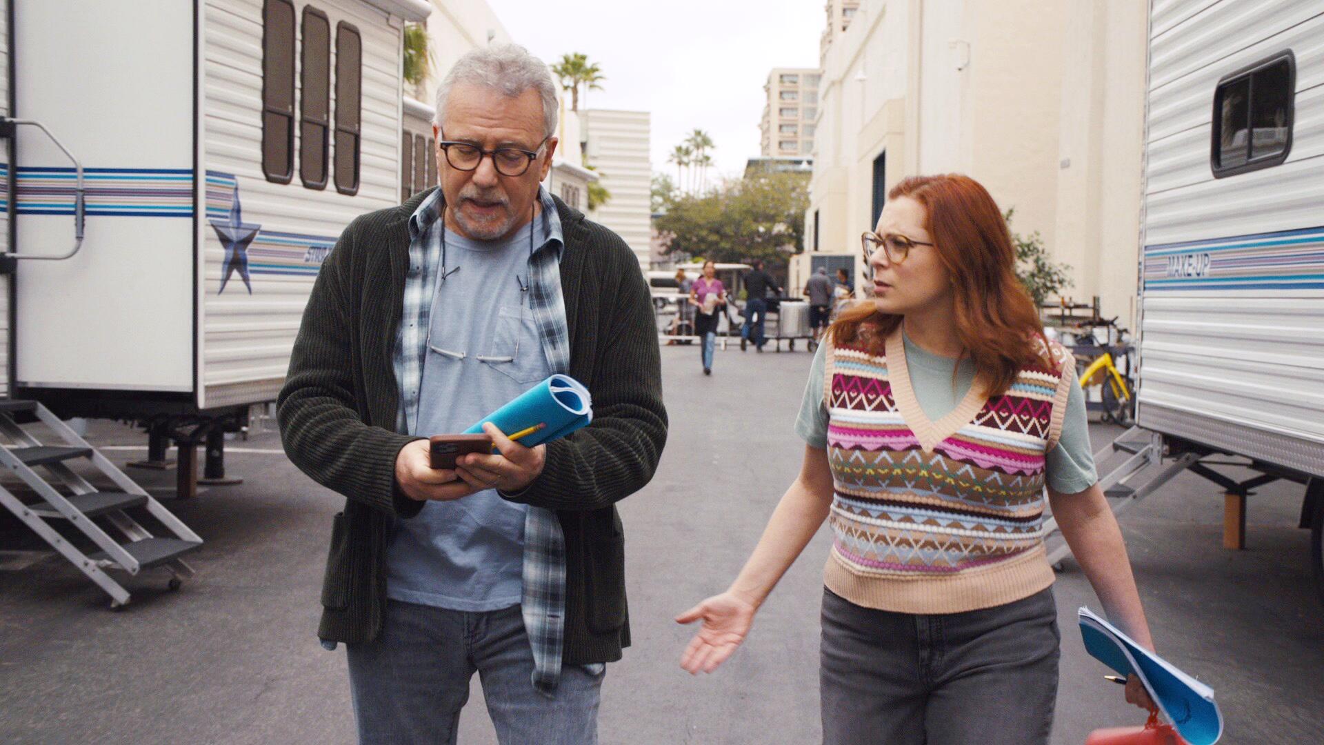 Paul Reiser and Rachel Bloom in 'Reboot' (Hulu)