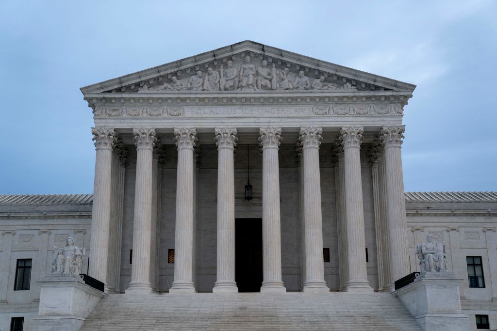 The US Supreme Court building stands in Washington, DC, on October 3, 2022. - The Supreme Court begins their new term today, and is expected to hear cases addressing a number of issues, including affirmative action, Alabamas congressional map, immigration, LGBTQ protections, and the authority of the Environmental Protection Agency. (Stefani Reynolds- AFP)