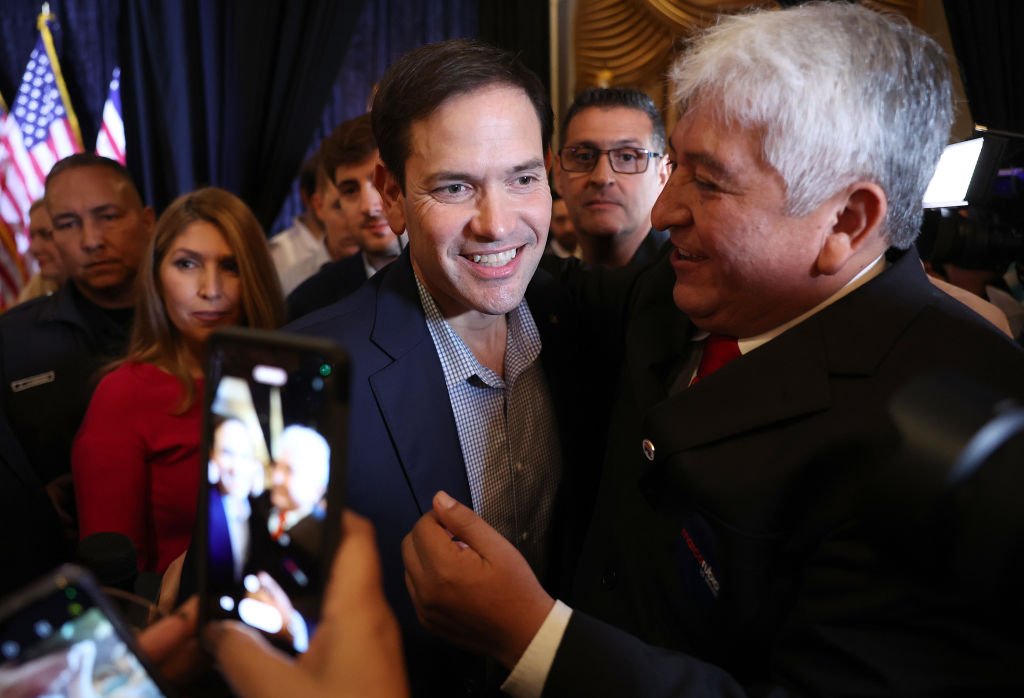 Senator Marco Rubio Campaigns For Re-Election In Miami