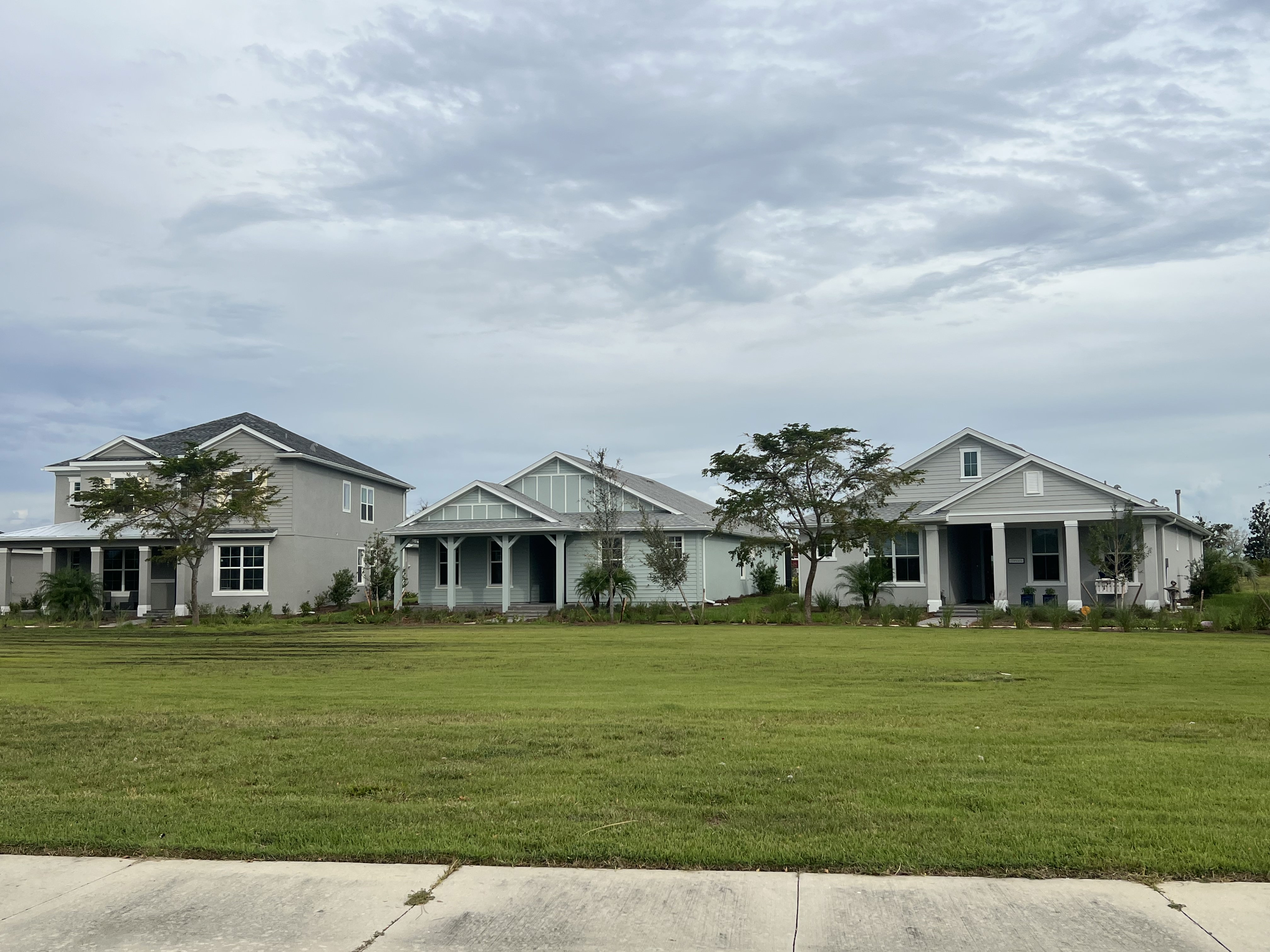 Houses at Babcock Ranch, a planned community with 4,600 residents, Charlotte County, Fla. (Lisa Hall)