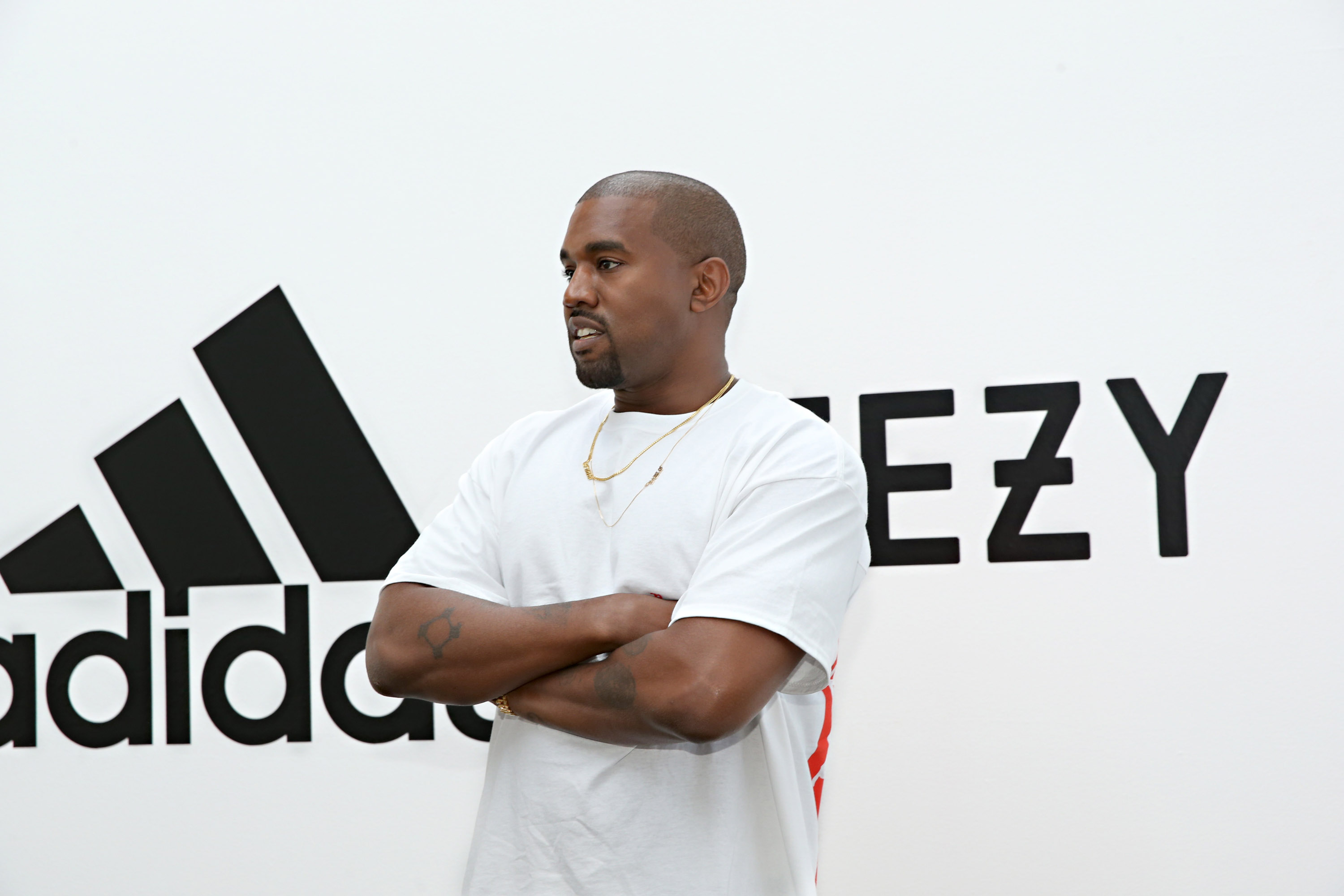 Kanye West at Milk Studios on June 28, 2016 in Hollywood, Calif. (Jonathan Leibson–Getty Images for Adidas)