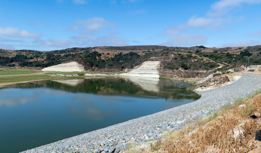A reservoir installed at one of the planned communities in Rancho Mission Viejo, CA, for treated waste water in 2020. (Paul Bersebach—MediaNews Group/Orange County Register/Getty Images)