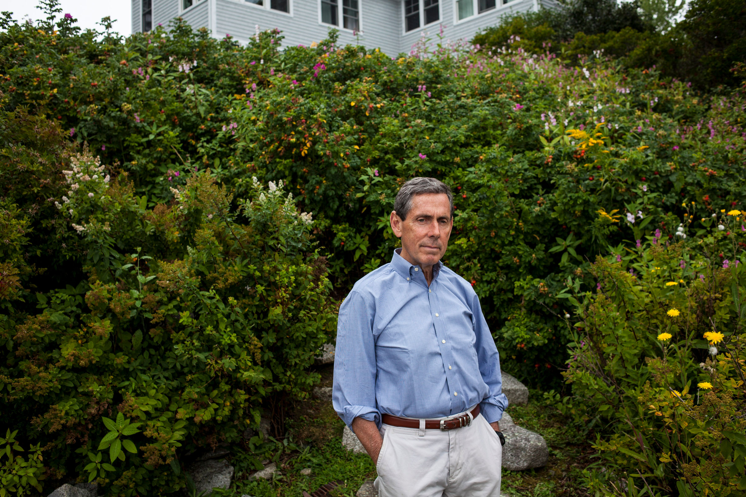 Edward Blum, who has waged a years-long legal campaign against affirmative action policies, at his home in South Thomaston, Maine, on Aug. 15, 2017. (Sarah Rice—The New York Times/Redux)